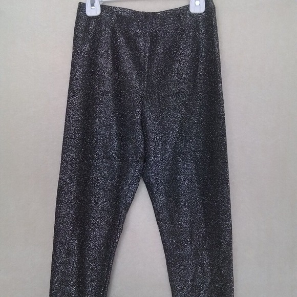 Forever 21 High Rise Sparkle Leggings Size Medium in Metallic Silver - Picture 3 of 9